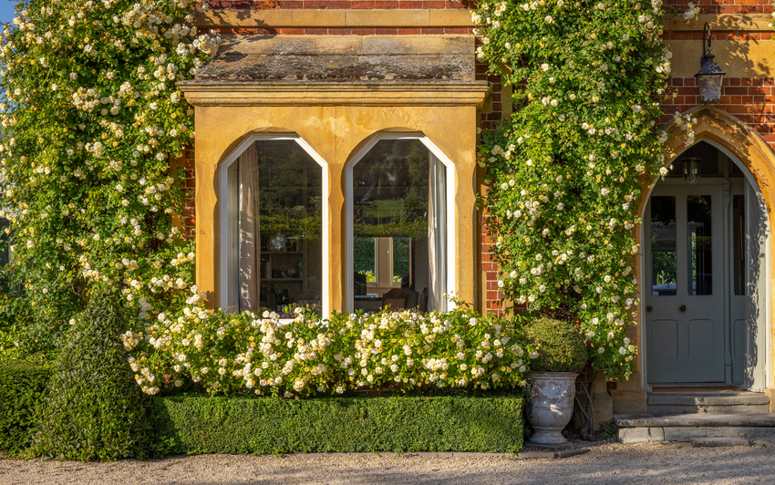 in front of the house called